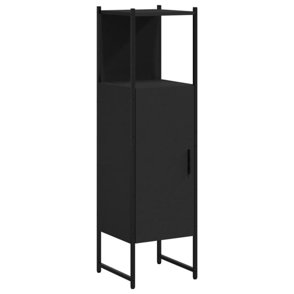 Schwarzer Badschrank 33x33x120,5 cm
