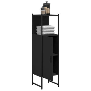 Schwarzer Badschrank 33x33x120,5 cm