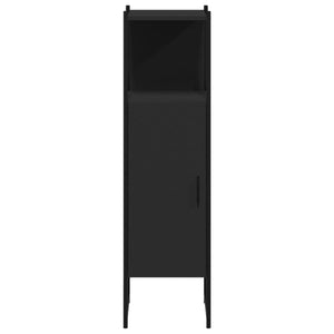 Schwarzer Badschrank 33x33x120,5 cm