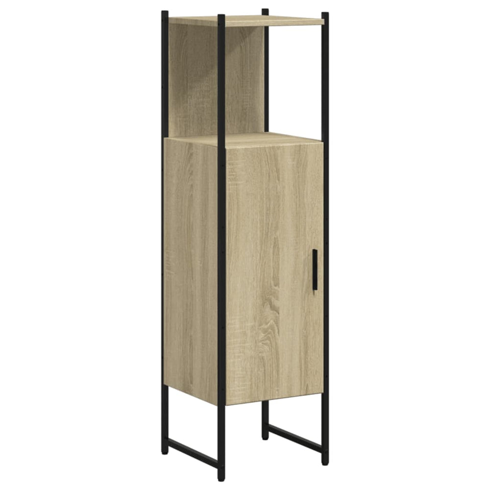 Badschrank Sonoma-Eiche 33x33x120,5 cm