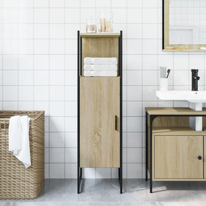 Badschrank Sonoma-Eiche 33x33x120,5 cm