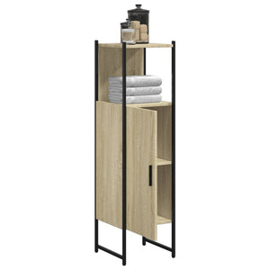 Badschrank Sonoma-Eiche 33x33x120,5 cm