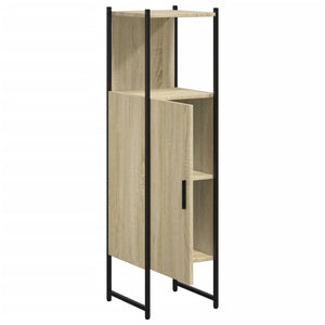 Badschrank Sonoma-Eiche 33x33x120,5 cm