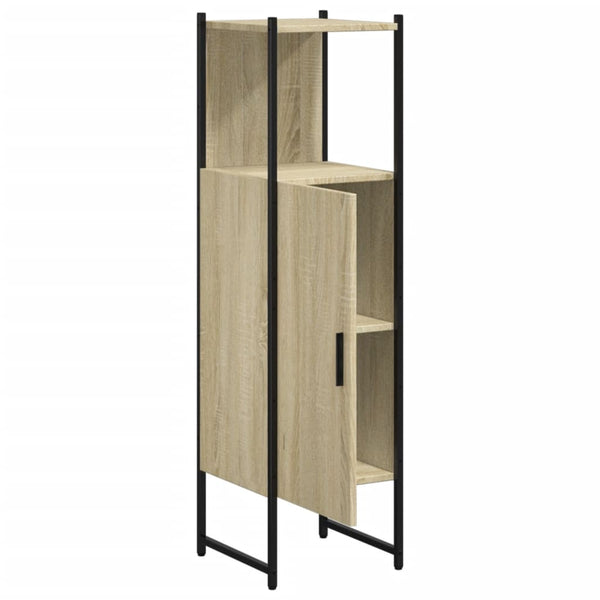 Badschrank Sonoma-Eiche 33x33x120,5 cm