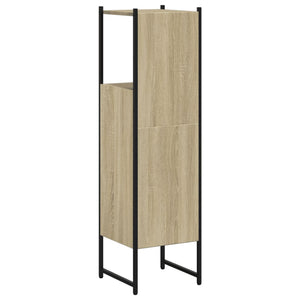 Badschrank Sonoma-Eiche 33x33x120,5 cm