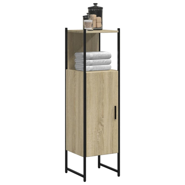 Badschrank Sonoma-Eiche 33x33x120,5 cm