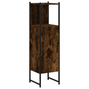 Badschrank Räuchereiche 33x33x120,5 cm