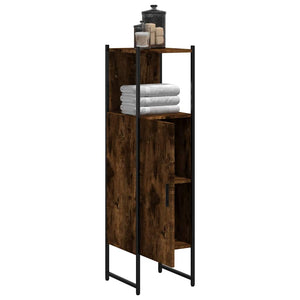 Badschrank Räuchereiche 33x33x120,5 cm