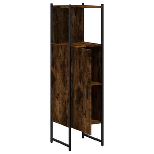 Badschrank Räuchereiche 33x33x120,5 cm