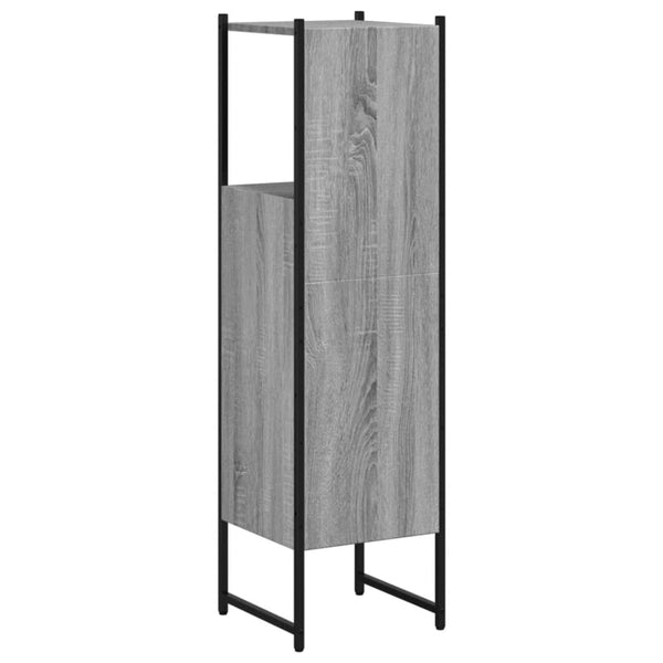 Badschrank Grau Sonoma 33x33x120,5 cm