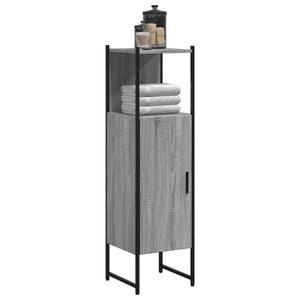 Badschrank Grau Sonoma 33x33x120,5 cm