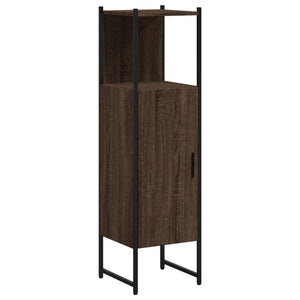 Badschrank Braun Eichenoptik 33x33x120,5 cm