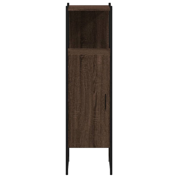 Badschrank Braun Eichenoptik 33x33x120,5 cm