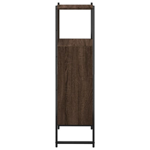 Badschrank Braun Eichenoptik 33x33x120,5 cm