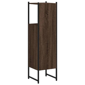 Badschrank Braun Eichenoptik 33x33x120,5 cm