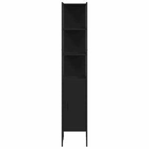 Schwarzer Badschrank 33x33x185,5 cm