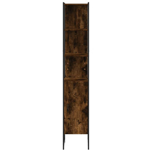 Badschrank Räuchereiche 33x33x185,5 cm
