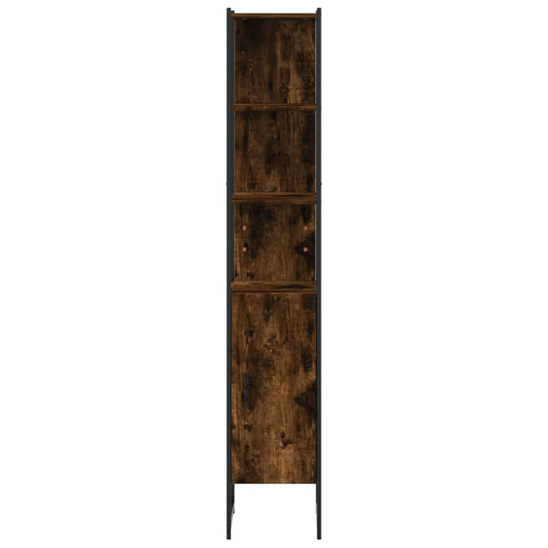 Badschrank Räuchereiche 33x33x185,5 cm