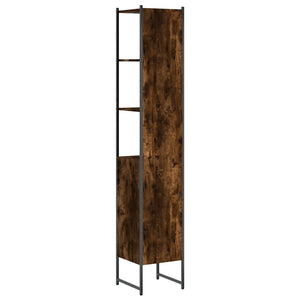 Badschrank Räuchereiche 33x33x185,5 cm