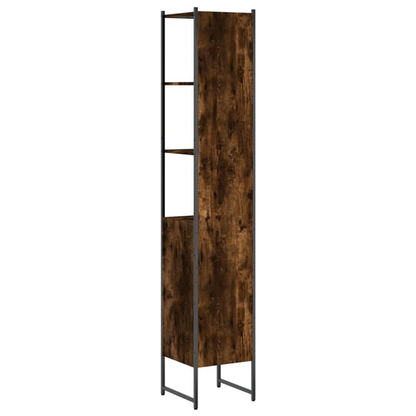 Badschrank Räuchereiche 33x33x185,5 cm