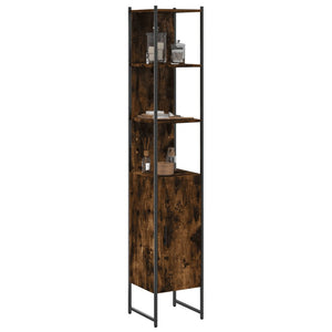 Badschrank Räuchereiche 33x33x185,5 cm
