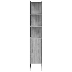 Badschrank Grau Sonoma 33x33x185,5 cm