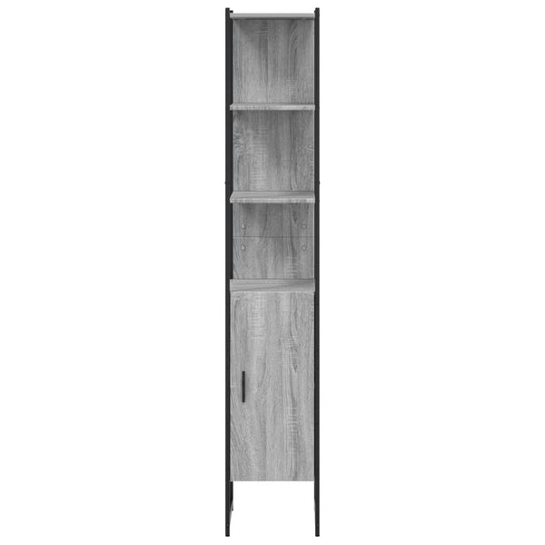 Badschrank Grau Sonoma 33x33x185,5 cm