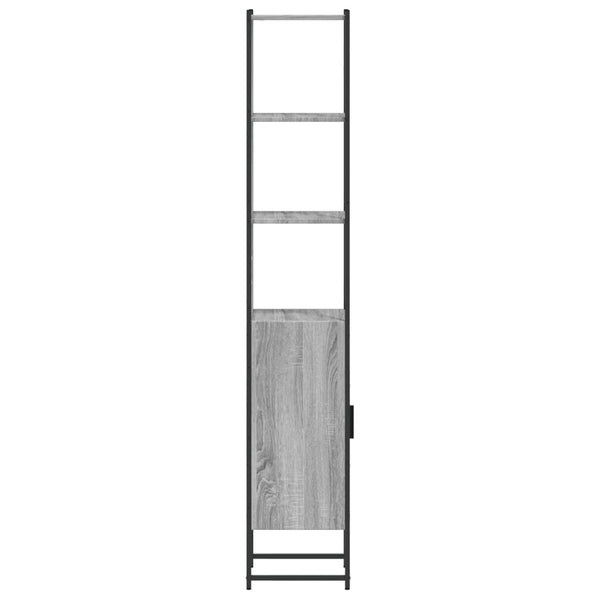 Badschrank Grau Sonoma 33x33x185,5 cm