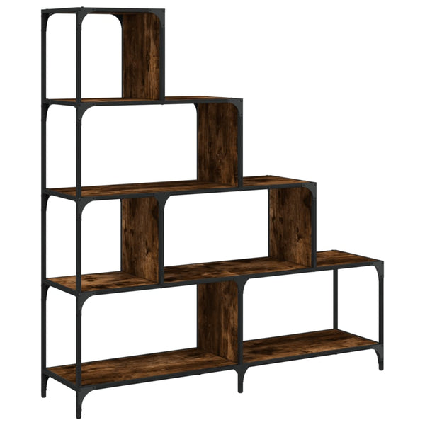 Bücherregal Räuchereiche, 4 Etagen, 149 cm hoch