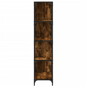 Bücherregal Räuchereiche, 4 Etagen, 149 cm hoch