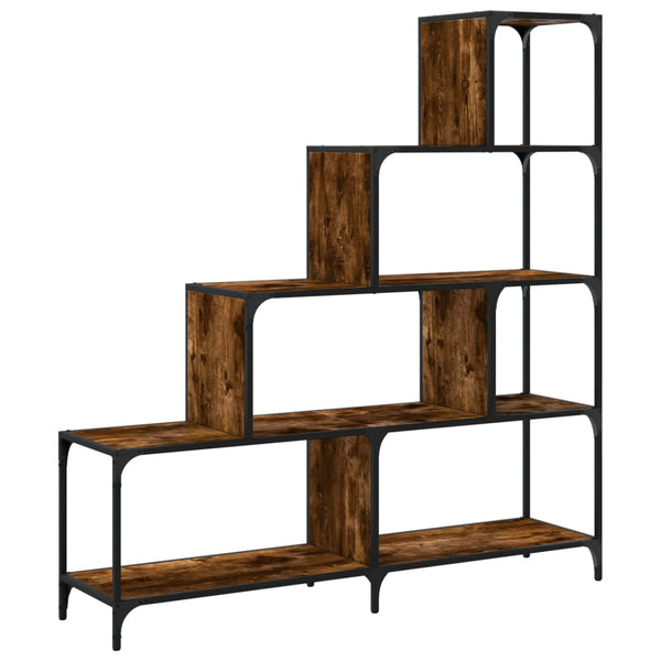 Bücherregal Räuchereiche, 4 Etagen, 149 cm hoch