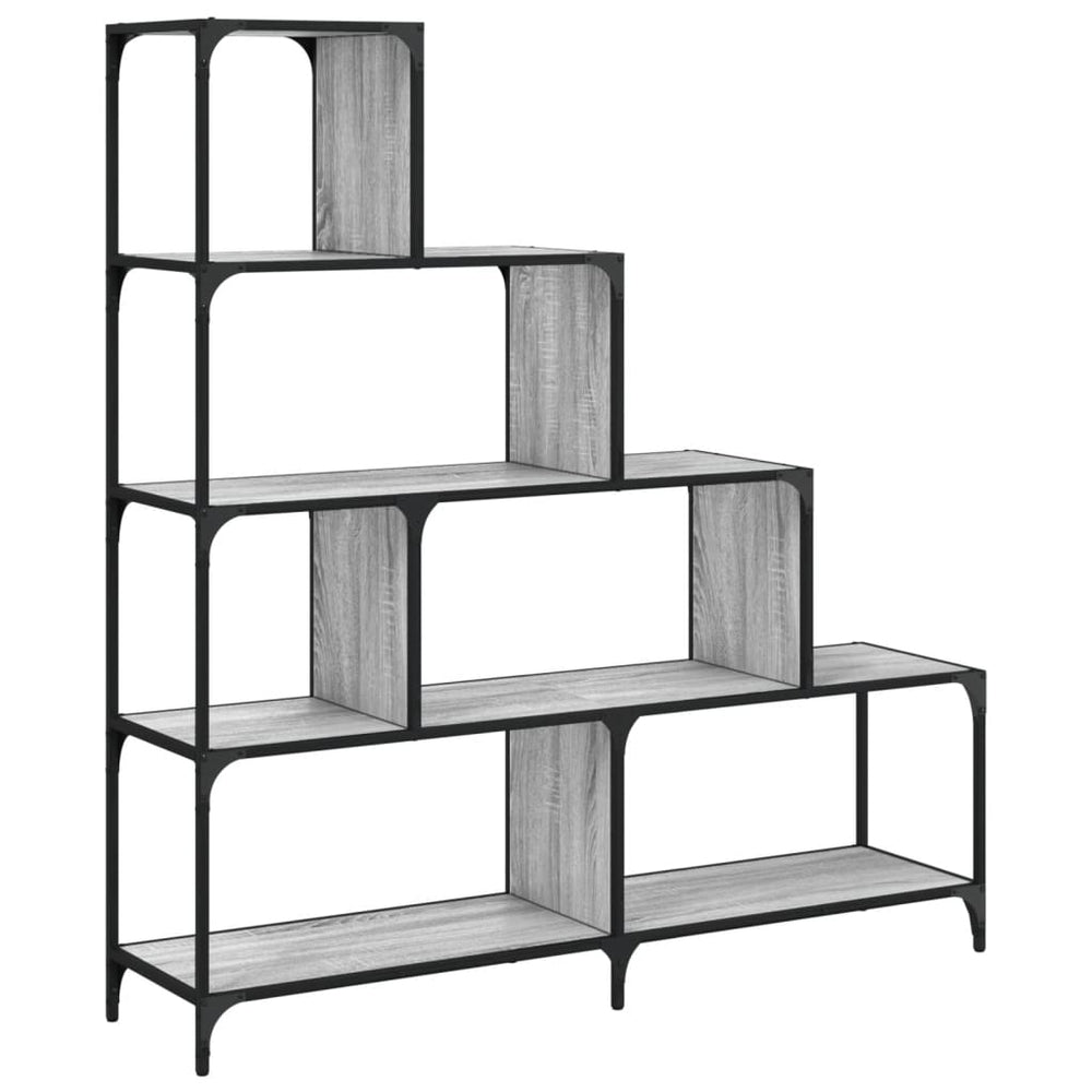 vidaXL Étagère 4 niveaux Gris Sonoma 139x33,5x149 cm Aggloméré