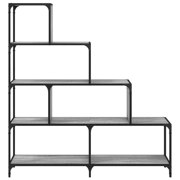 Graues Bücherregal mit 4 Etagen