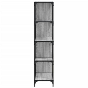 Graues Bücherregal mit 4 Etagen