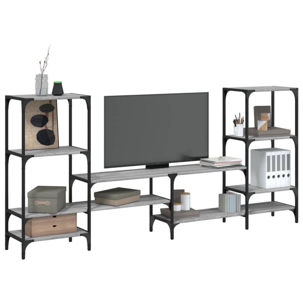 TV-Schrank Grau Sonoma 206,5 cm