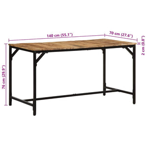 Esstisch Mango Massivholz 140 cm