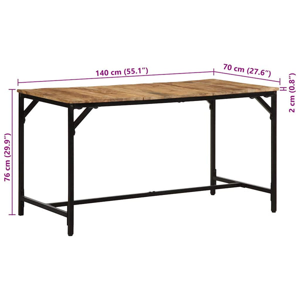 Esstisch Mango Massivholz 140 cm
