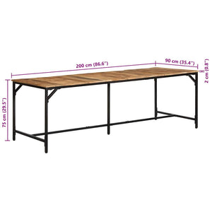 Esstisch Mango Massivholz 220 cm