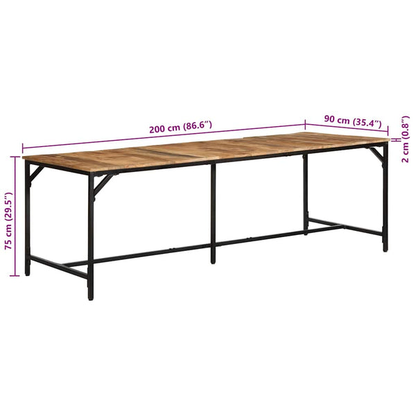 Esstisch Mango Massivholz 220 cm
