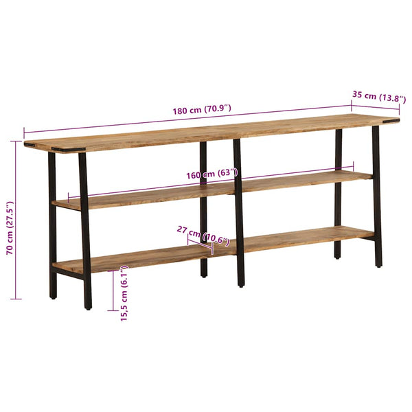 Konsolentisch Mango Massivholz 180 cm