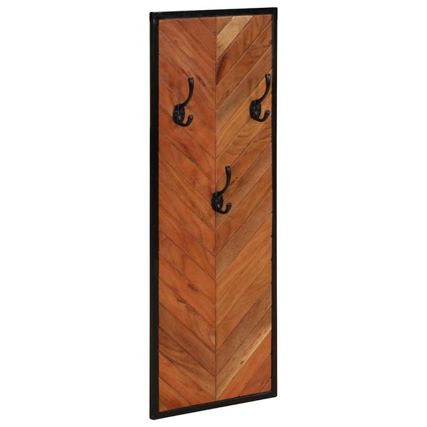 Wandgarderobe 2er Set Akazie Massivholz 35x90cm