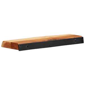 Akazienholz Wandregale 40x20cm, 2er Set