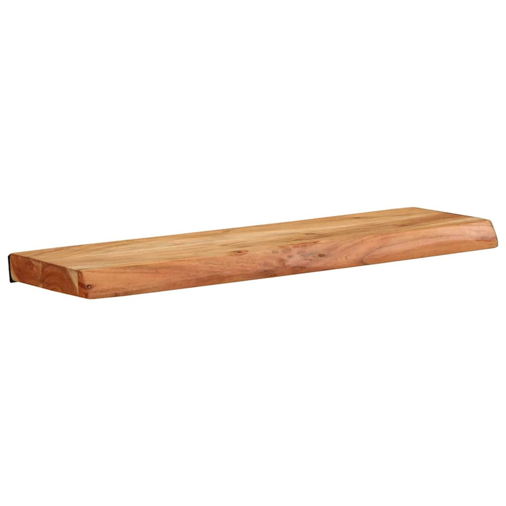 vidaXL Étagères murales 2 pcs 60x20x3,5 cm Bois d'acacia massif