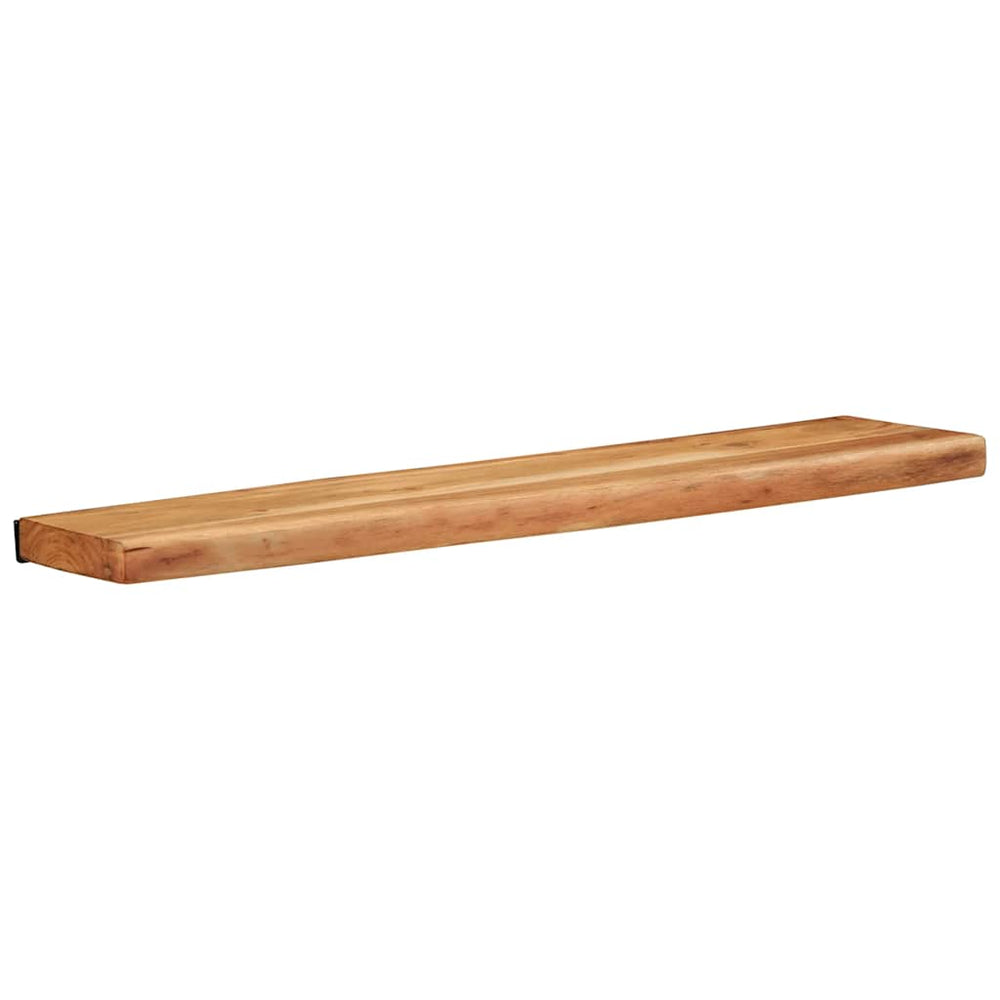 vidaXL Étagères murales 2 pcs 80x20x3,5 cm Bois d'acacia massif