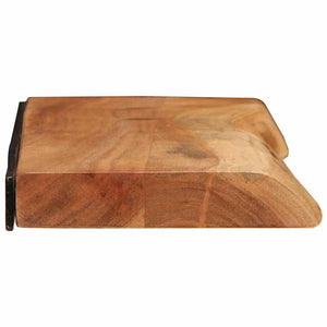 Wandregale 80x20 cm Akazie Massivholz 2er Set