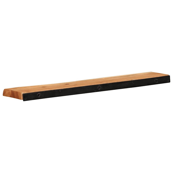 Wandregale 80x20 cm Akazie Massivholz 2er Set