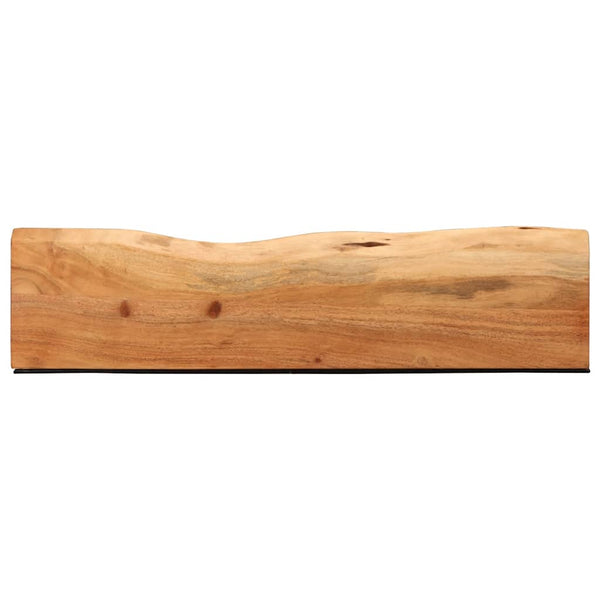 Wandregale 80x20 cm Akazie Massivholz 2er Set