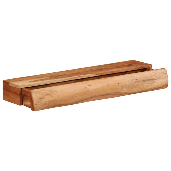 Wandregale 60x17x8 cm Akazie Massivholz 2er Set