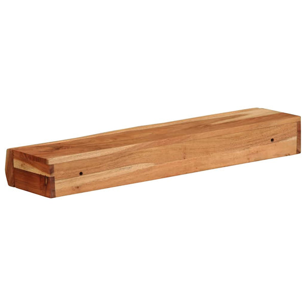 Wandregale 60x17x8 cm Akazie Massivholz 2er Set