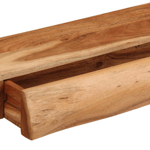 Wandregale 60x17x8 cm Akazie Massivholz 2er Set